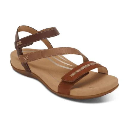 Clearance Gabby Adjustable Comfort Sandal – Cognac Multi Women Women's Sandals