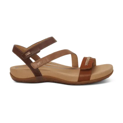 Clearance Gabby Adjustable Comfort Sandal – Cognac Multi Women Women's Sandals