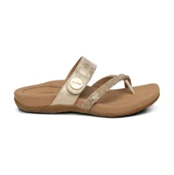 Discount Izzy Sparkle Gold Women's Comfort Sandal Women Women's Sandals