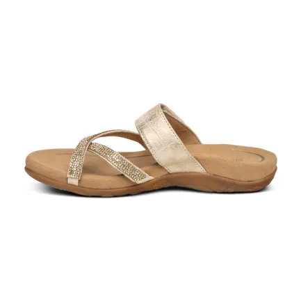 Discount Izzy Sparkle Gold Women's Comfort Sandal Women Women's Sandals