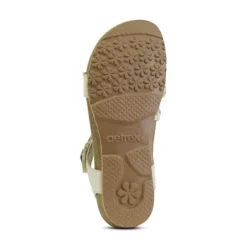 Online Jillian Braided Quarter Strap Ivory Sandal SC362 Women Women's Sandals