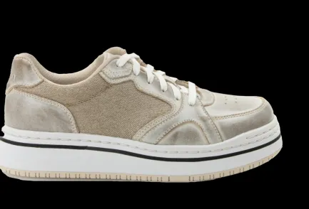 Discount Alyster Cream Retro Lace-up Sneaker Women Women's Shoes