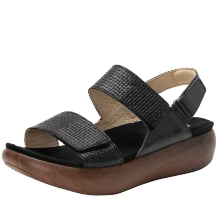 Discount Bailee Woven Noir Women's Comfort Sandal Women Women's Sandals