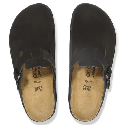 Best Boston Chunky Women's Black Suede Clog Women Women's Shoes