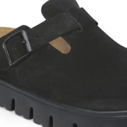 Best Boston Chunky Women's Black Suede Clog Women Women's Shoes