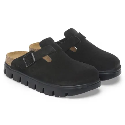 Best Boston Chunky Women's Black Suede Clog Women Women's Shoes
