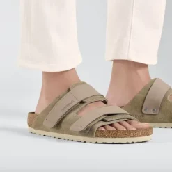 Sale Uji Women's Adjustable Slide Sandal – Taupe Women Women's Sandals