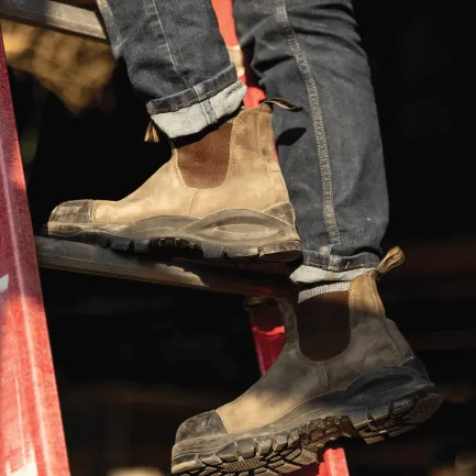 Hot Blunstone XFR Work #962 Rustic Brown Safety Boot Women Men's Safety|Women's Safety
