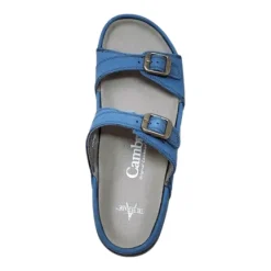 Online Agean 4 Blue Leather Sandal Women Women's Sandals