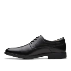 Sale Eldridge Cap Black Leather Dress Shoe Men's Shoes