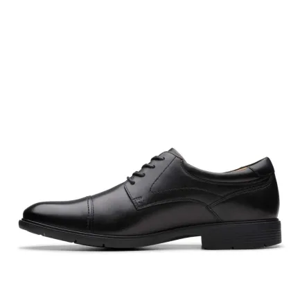Sale Eldridge Cap Black Leather Dress Shoe Men's Shoes