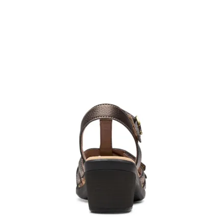Online Emily2 Rose Women's Bronze Metallic Sandal Women Women's Sandals