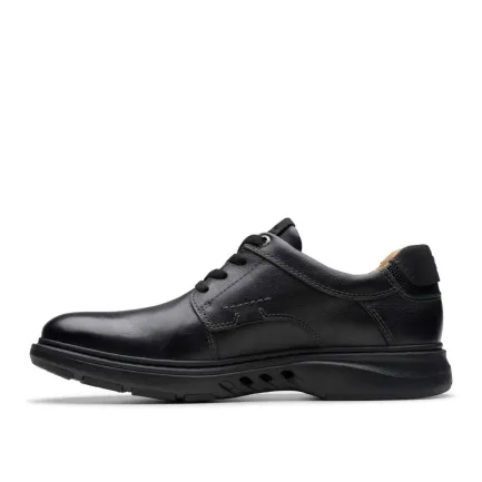 Clearance Un Briley Pace Men's Black Leather Shoes Men's Shoes