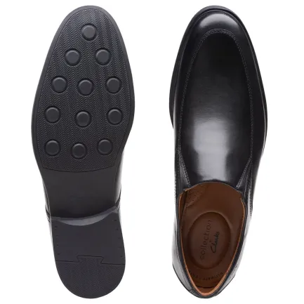 Sale Whiddon Step Slip On Black Leather Men's Shoes