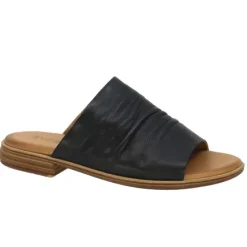 Clearance Lauren 04 Black Women's Slide Sandal Women Women's Sandals
