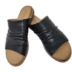 Clearance Lauren 04 Black Women's Slide Sandal Women Women's Sandals