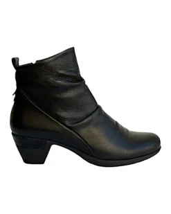 Outlet Monica Soft Black Leather Women's Boot Women Women's Boots
