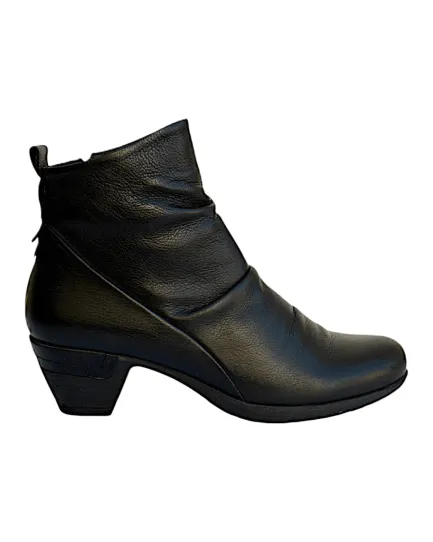 Outlet Monica Soft Black Leather Women's Boot Women Women's Boots