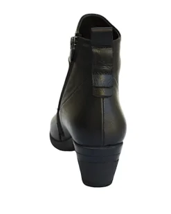 Outlet Monica Soft Black Leather Women's Boot Women Women's Boots