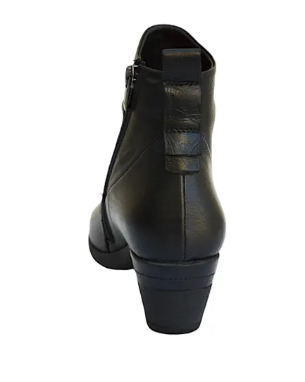 Outlet Monica Soft Black Leather Women's Boot Women Women's Boots