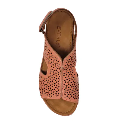 Best Nancy 02 Coral Leather Sandal Women Women's Sandals