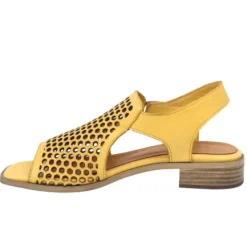 Hot Women's Tessa 01 Mustard Casual Back Strap Sandal Women Women's Sandals