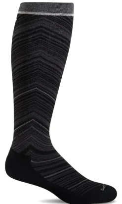 Hot Full Flattery - Moderate Graduated Compression, Wide Calf Fit - Womens Socks