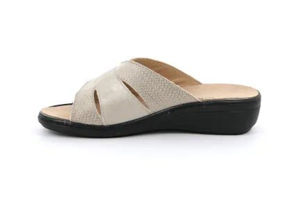 Outlet Essi Gold Women's Slide Sandal Women Women's Sandals
