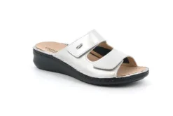 Outlet Women's Comfort 2-Strap Slide CE0259-SLVR Women Women's Sandals