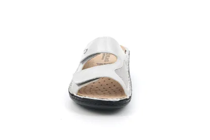 Outlet Women's Comfort 2-Strap Slide CE0259-SLVR Women Women's Sandals
