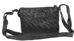 New JANE - Black Weave Crossbody Handbags