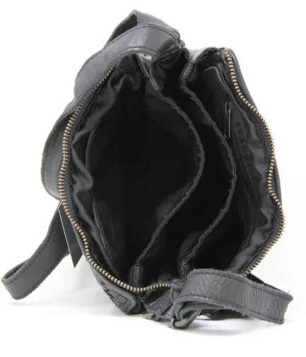 New JANE - Black Weave Crossbody Handbags