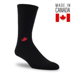 Clearance Canadian Bamboo Crew Sock Black Socks