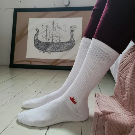 Clearance Canadian Bamboo Crew Sock Black Socks