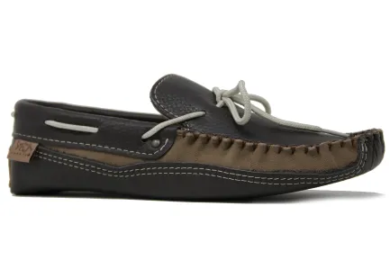 Clearance Leather and Suede Moccasin Men's Slippers