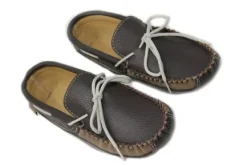 Clearance Leather and Suede Moccasin Men's Slippers