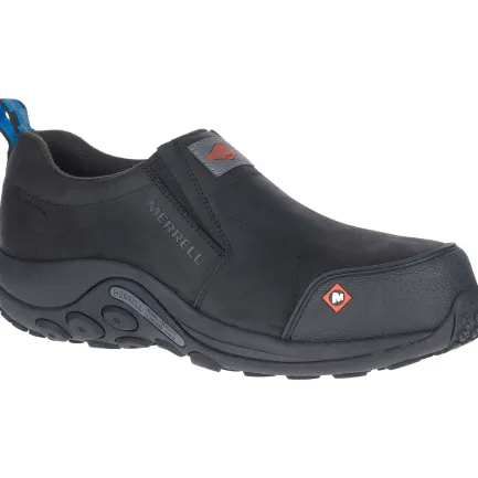 Best Jungle Moc Leather Men's Safety Slip-On Men's Safety