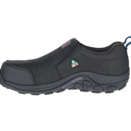 Best Jungle Moc Leather Men's Safety Slip-On Men's Safety