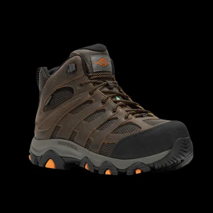 Outlet Men's Moab Vertex 2 Mid WP Carbon Fiber CSA Work Safety Boot Men's Safety
