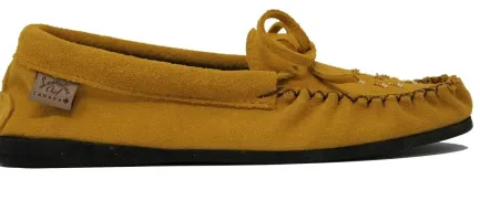 Hot Moccasins Beaded Crepe Sole Women Women's Slippers
