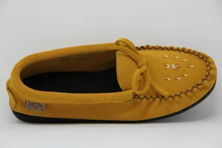 Hot Moccasins Beaded Crepe Sole Women Women's Slippers