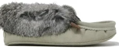 New Moccasins Beaded Fur Collar Women Women's Slippers