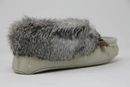 New Moccasins Beaded Fur Collar Women Women's Slippers