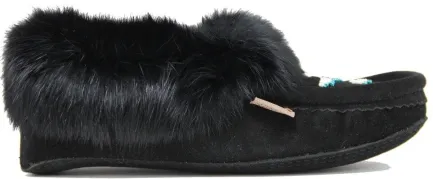 Online Moccasins Beaded Fur Collar Women Women's Slippers