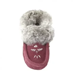 Online Moccasins Beaded Fur Collar Women Women's Slippers