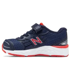Hot Kids Navy Infant Baby Velcro Runner Kids Kid's Athletic