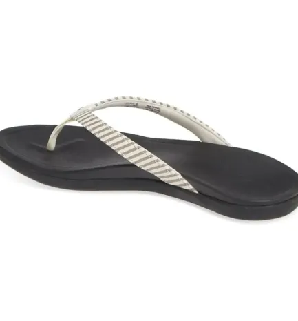 New Ho'opio Beach Thong - Bone Stripe Women Women's Sandals
