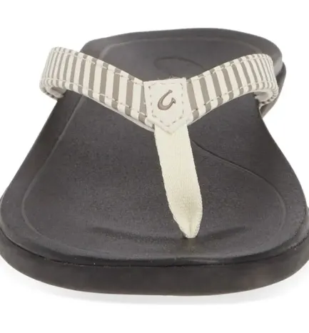 New Ho'opio Beach Thong - Bone Stripe Women Women's Sandals