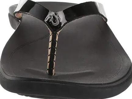 Outlet Ho'opio Women's Sandals - Black Patent Women Women's Sandals