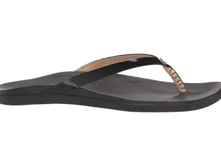 Outlet Ho'opio Women's Sandals - Black Patent Women Women's Sandals